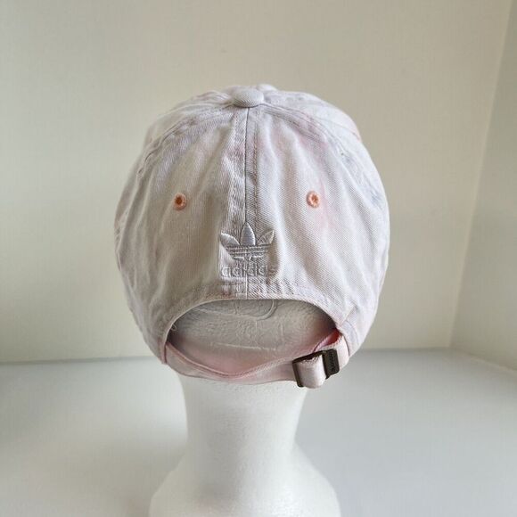 Adidas Originals Trefoil Pink Tie Dye Relaxed Adjustable Strapback Hat - Picture 3 of 9